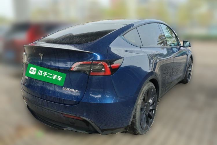Used Tesla Model Y 2022 Performance High-Performance All-Wheel-Drive Version Rear Right 45 Deg