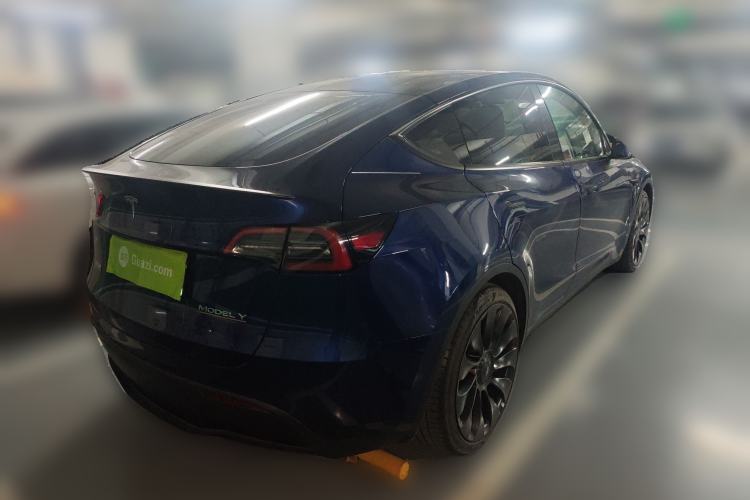 Used Tesla Model Y 2022 Performance High-Performance All-Wheel-Drive Version Rear Right 45 Deg