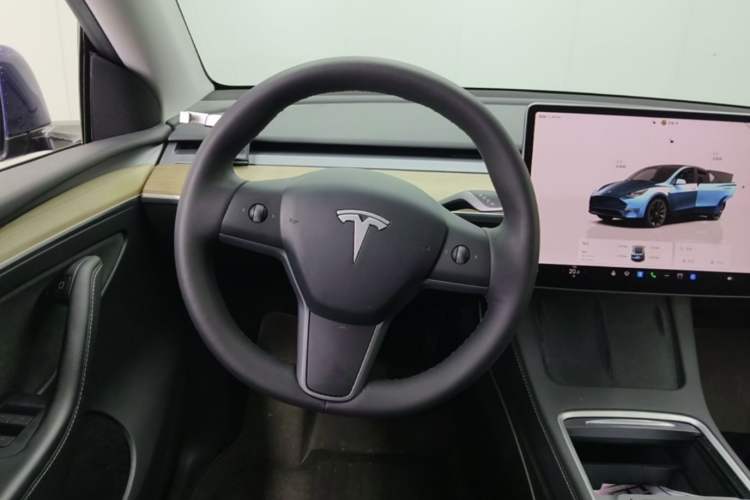 Used Tesla Model Y 2022 Revised Version Long-Range All-Wheel Drive Steering Wheel