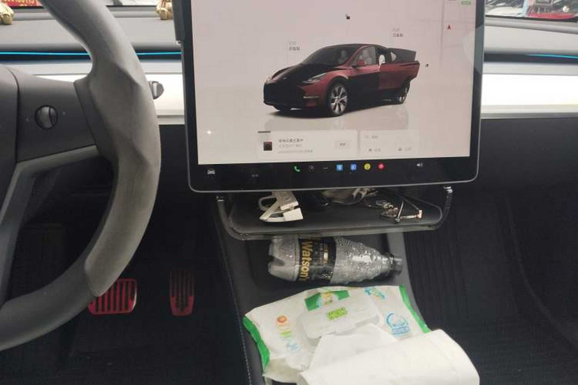 Used Tesla Model Y 2022 Revised Version Rear-Wheel Drive Audio And AC Panel