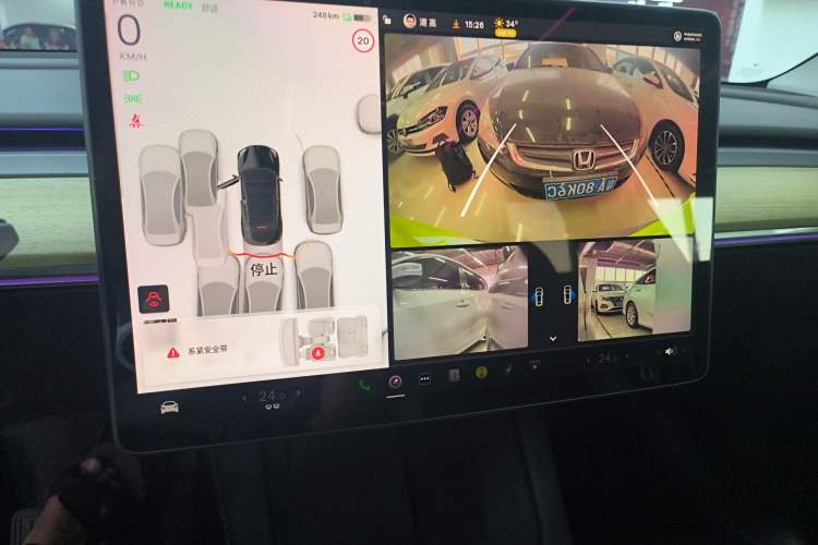 Used Tesla Model Y 2022 Revised Version Rear-Wheel Drive Audio And AC Panel