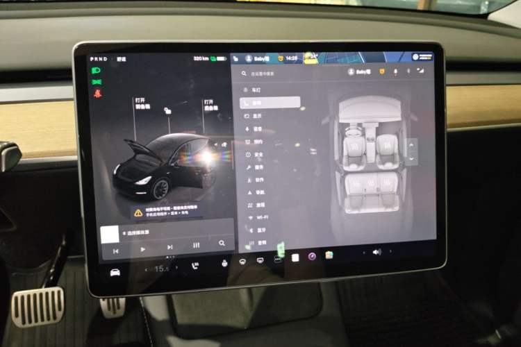 Used Tesla Model Y 2022 Revised Version Rear-Wheel Drive Audio And AC Panel