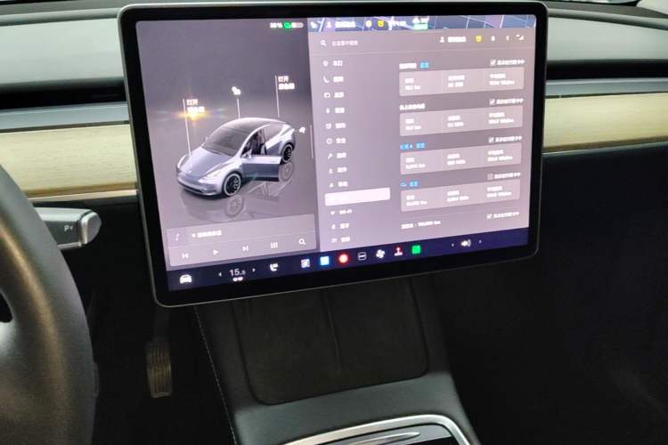 Used Tesla Model Y 2022 Rear-Wheel-Drive Version Audio And AC Panel