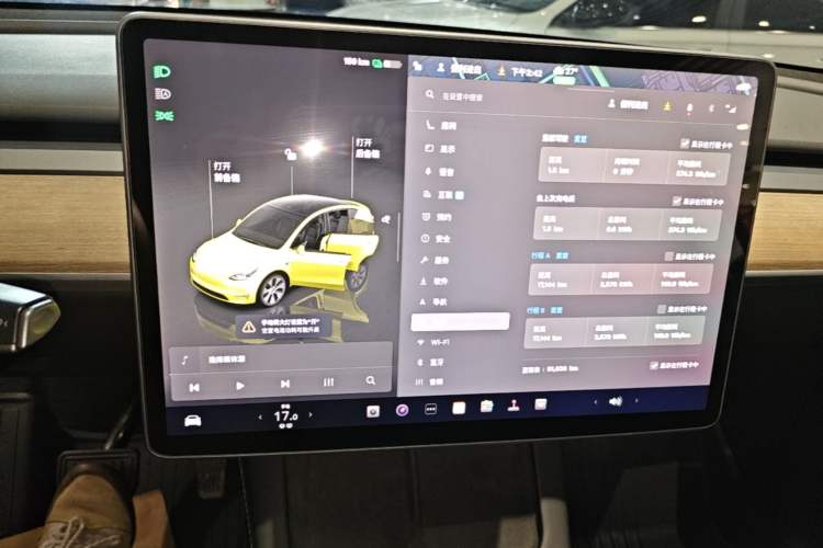 Used Tesla Model Y 2022 Rear-Wheel-Drive Version Audio And AC Panel