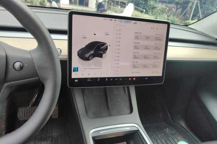 Used Tesla Model Y 2022 Revised Version Rear-Wheel Drive Audio And AC Panel