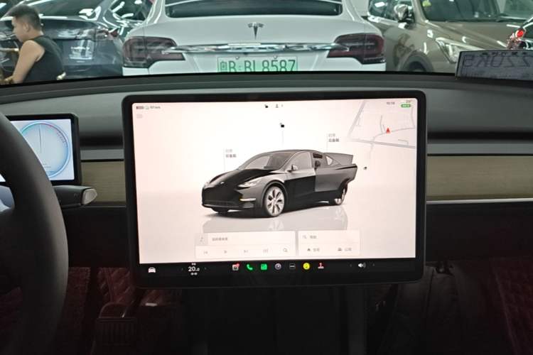 Used Tesla Model Y 2022 Revised Version Rear-Wheel Drive Audio And AC Panel