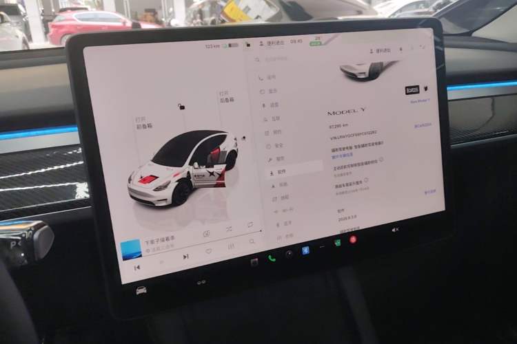 Used Tesla Model Y 2022 Revised Version Rear-Wheel Drive Audio And AC Panel