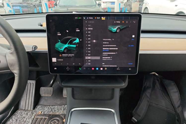 Used Tesla Model Y 2022 Revised Version Rear-Wheel Drive Audio And AC Panel