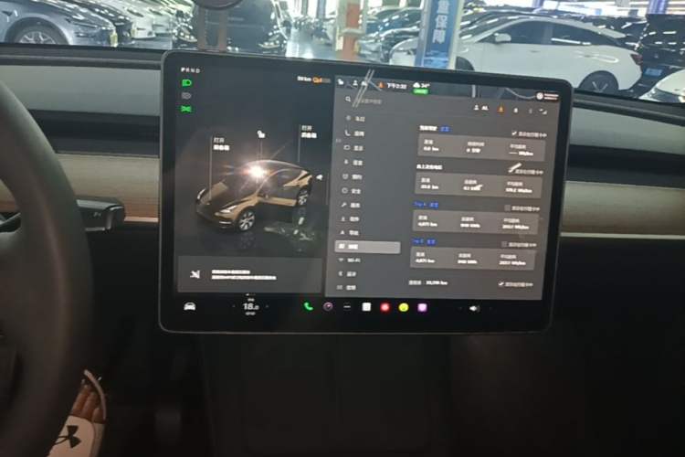 Used Tesla Model Y 2022 Revised Version Rear-Wheel Drive Audio And AC Panel