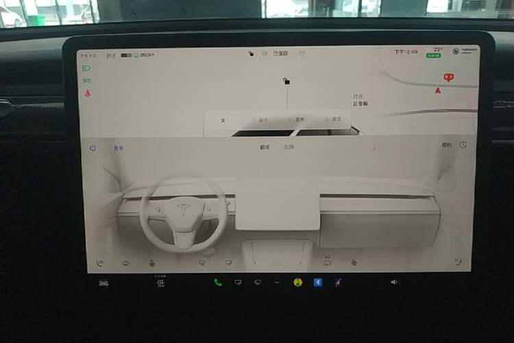 Used Tesla Model Y 2022 Performance High-Performance All-Wheel-Drive Version Audio And AC Panel