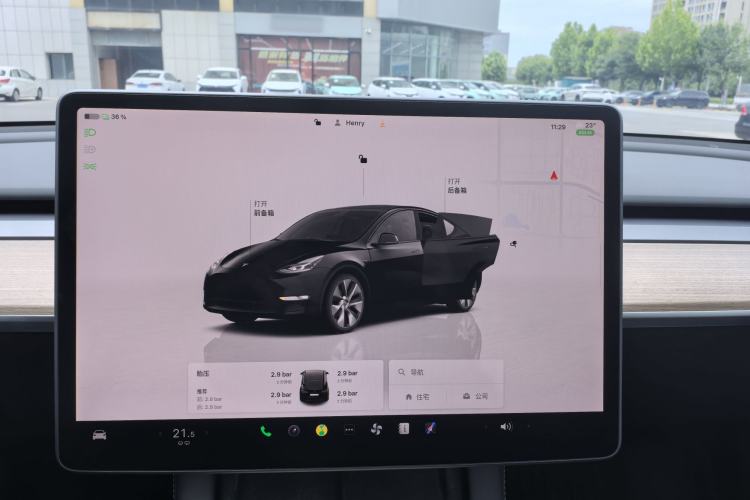 Used Tesla Model Y 2022 Revised Version Rear-Wheel Drive Audio And AC Panel