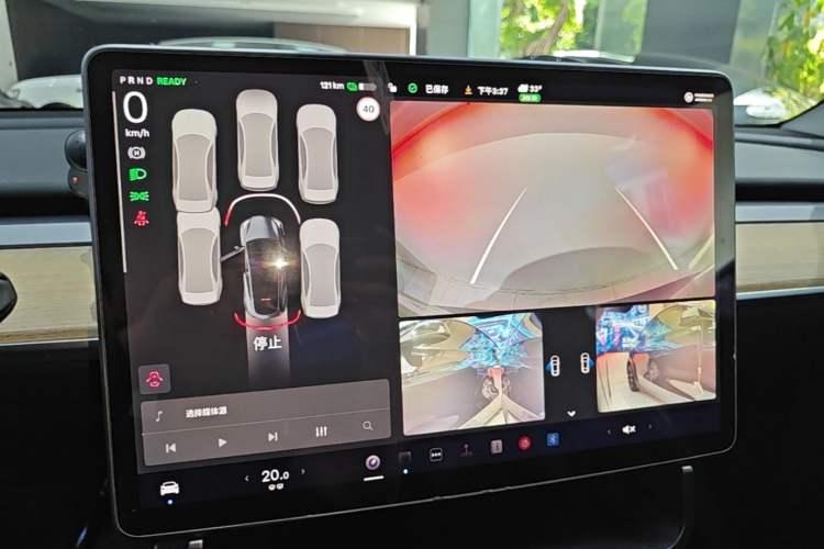 Used Tesla Model Y 2022 Revised Version Rear-Wheel Drive Audio And AC Panel