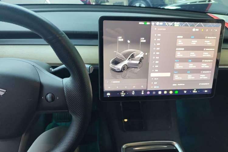 Used Tesla Model Y 2022 Long-Range All-Wheel-Drive Version Audio And AC Panel