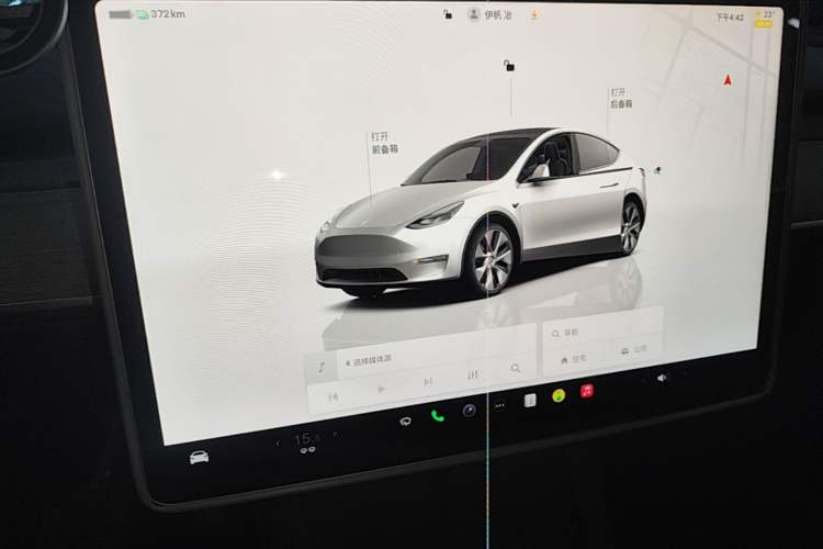 Used Tesla Model Y 2022 Revised Version Rear-Wheel Drive Audio And AC Panel