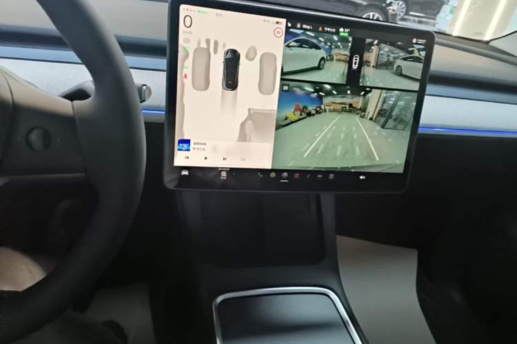 Used Tesla Model Y 2022 Long-Range All-Wheel-Drive Version Audio And AC Panel
