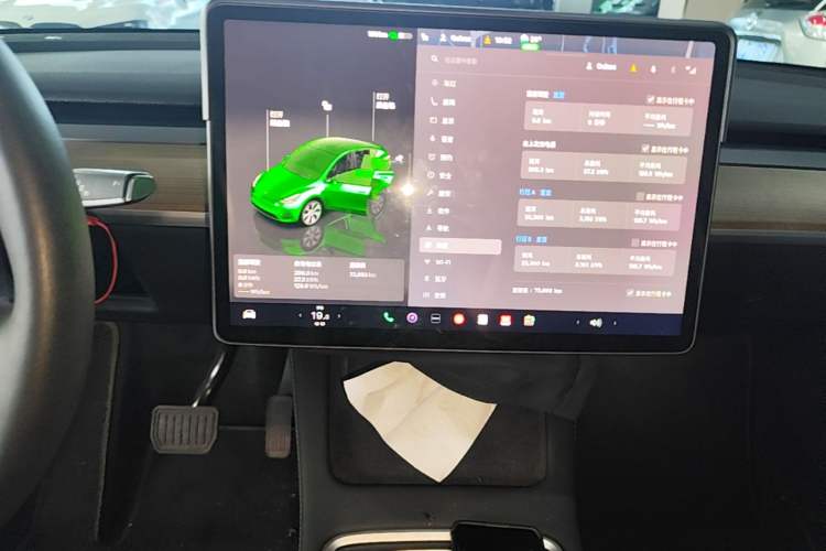 Used Tesla Model Y 2022 Rear-Wheel-Drive Version Audio And AC Panel