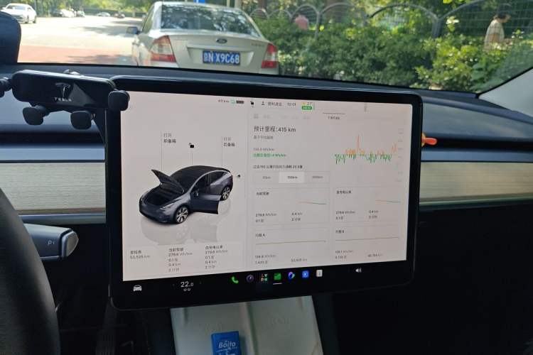 Used Tesla Model Y 2022 Revised Version Rear-Wheel Drive Audio And AC Panel