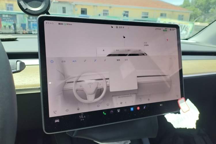 Used Tesla Model Y 2022 Revised Version Rear-Wheel Drive Audio And AC Panel