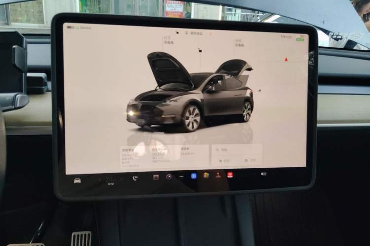 Used Tesla Model Y 2022 Revised Version Rear-Wheel Drive Audio And AC Panel