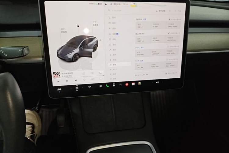 Used Tesla Model Y 2022 Revised Version Rear-Wheel Drive Audio And AC Panel