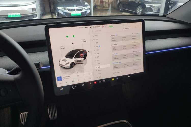 Used Tesla Model Y 2022 Revised Version Rear-Wheel Drive Audio And AC Panel