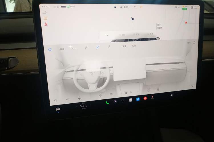 Used Tesla Model Y 2022 Rear-Wheel-Drive Version Audio And AC Panel