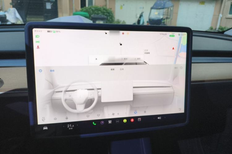 Used Tesla Model Y 2022 Rear-Wheel-Drive Version Audio And AC Panel