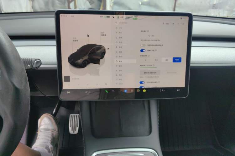 Used Tesla Model Y 2022 Revised Version Rear-Wheel Drive Audio And AC Panel