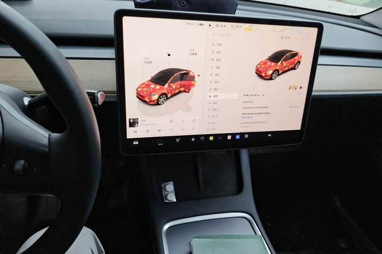 Used Tesla Model Y 2022 Revised Version Rear-Wheel Drive Audio And AC Panel
