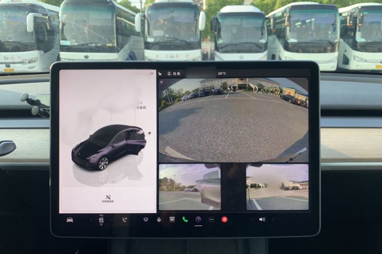 Used Tesla Model Y 2022 Rear-Wheel-Drive Version Audio And AC Panel