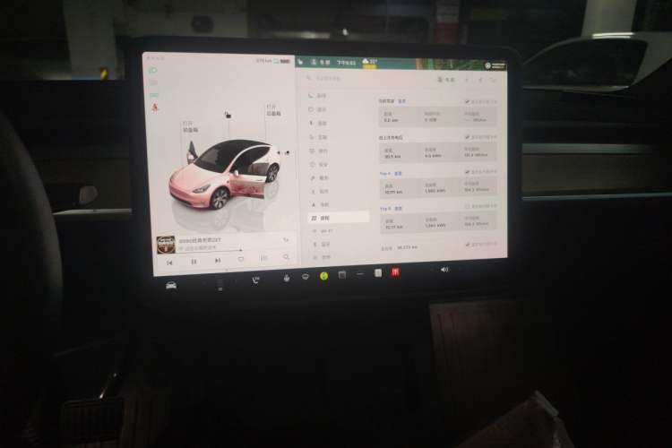 Used Tesla Model Y 2022 Revised Version Rear-Wheel Drive Audio And AC Panel