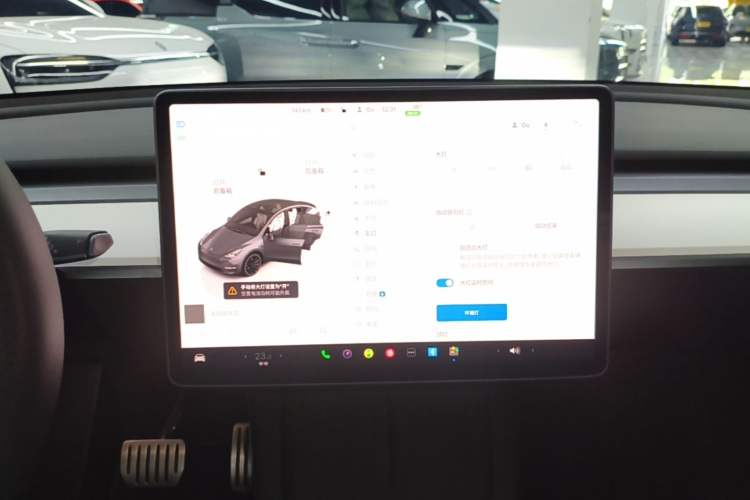 Used Tesla Model Y 2022 Performance High-Performance All-Wheel-Drive Version Audio And AC Panel