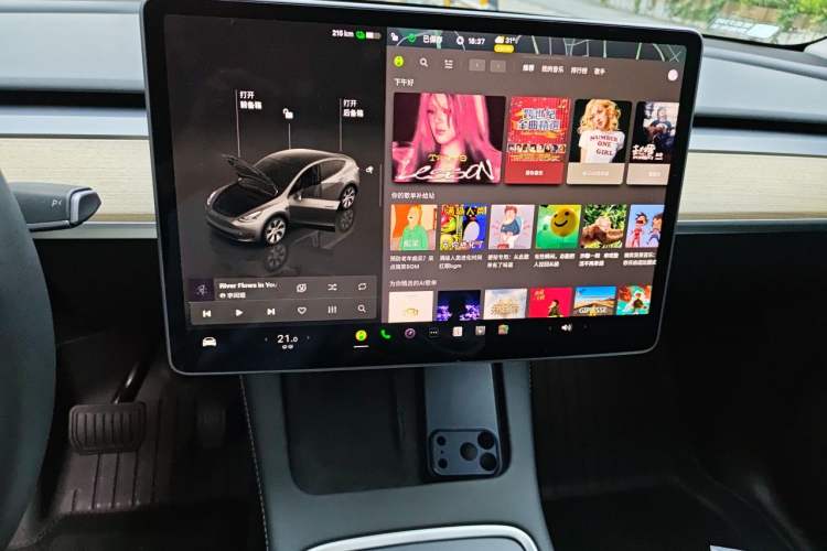 Used Tesla Model Y 2022 Revised Version Rear-Wheel Drive Audio And AC Panel