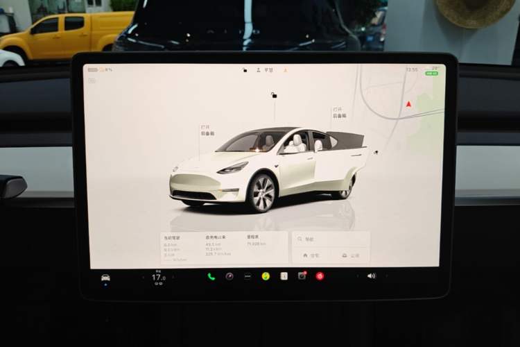 Used Tesla Model Y 2022 Revised Version Rear-Wheel Drive Audio And AC Panel
