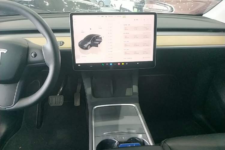 Used Tesla Model Y 2022 Revised Version Rear-Wheel Drive Audio And AC Panel