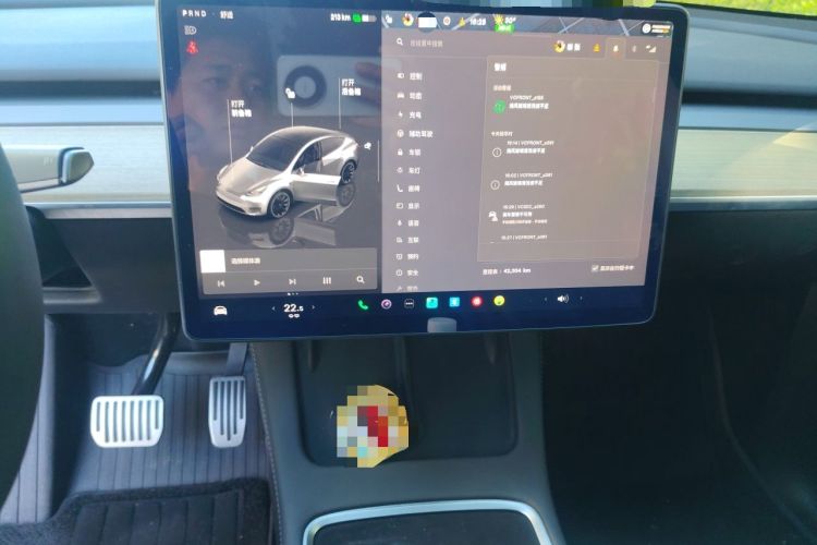 Used Tesla Model Y 2022 Revised Version Rear-Wheel Drive Audio And AC Panel