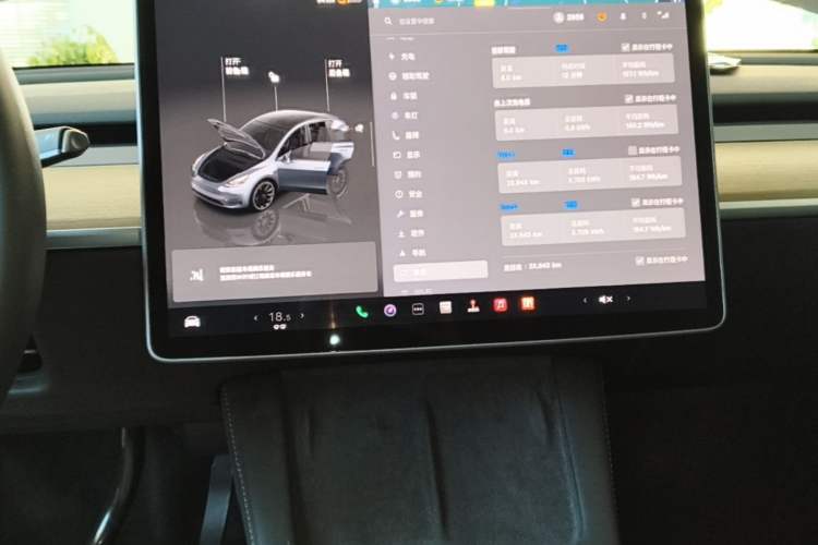 Used Tesla Model Y 2022 Revised Version Rear-Wheel Drive Audio And AC Panel