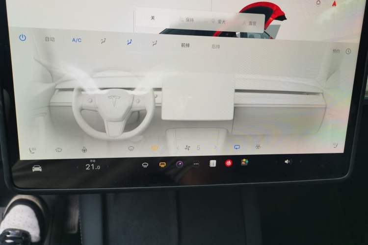 Used Tesla Model Y 2022 Revised Version Rear-Wheel Drive Audio And AC Panel