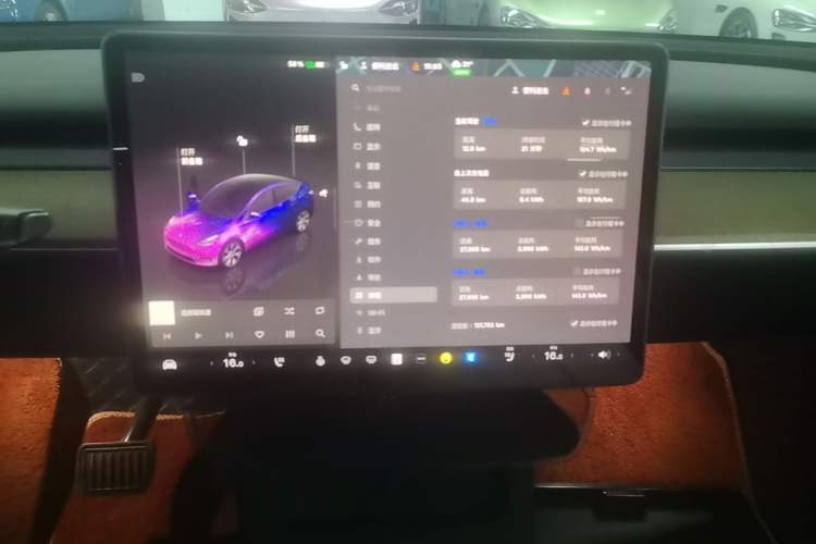 Used Tesla Model Y 2022 Revised Version Rear-Wheel Drive Audio And AC Panel