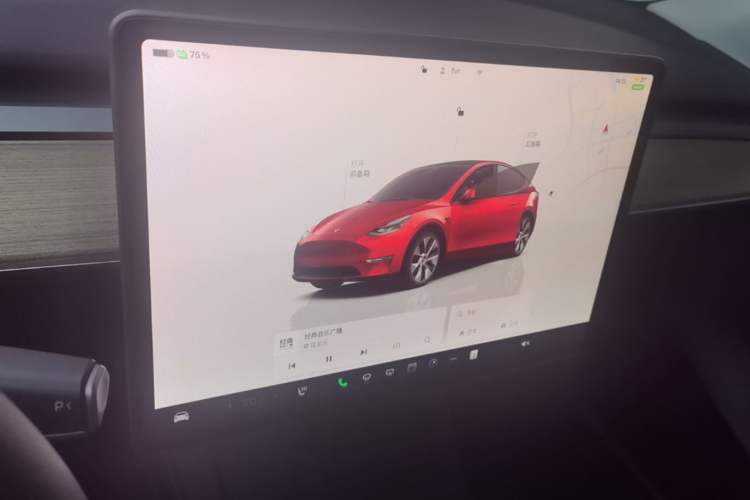 Used Tesla Model Y 2022 Revised Version Rear-Wheel Drive Audio And AC Panel