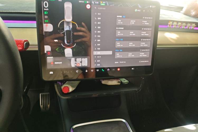 Used Tesla Model Y 2022 Revised Version Rear-Wheel Drive Audio And AC Panel