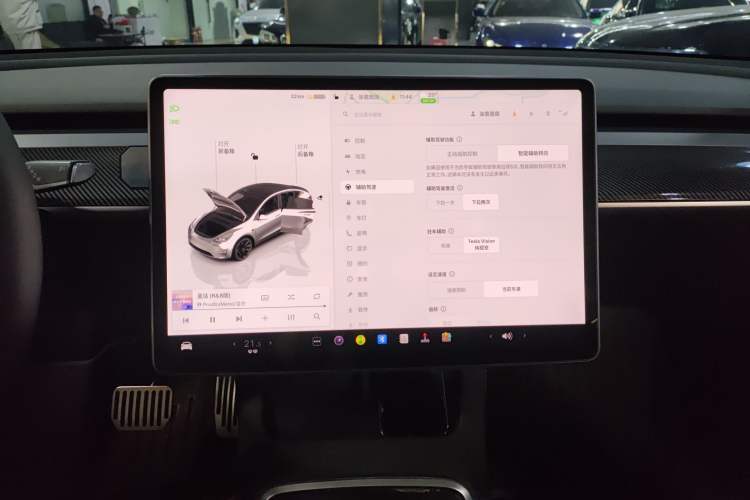 Used Tesla Model Y 2022 Revised Version Rear-Wheel Drive Audio And AC Panel
