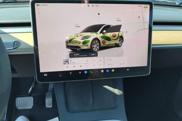 Used Tesla Model Y 2022 Rear-Wheel-Drive Version Audio And AC Panel