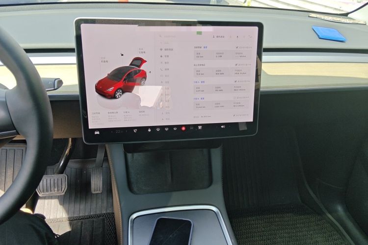 Used Tesla Model Y 2022 Revised Version Rear-Wheel Drive Audio And AC Panel
