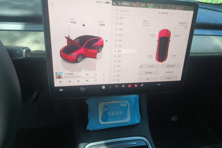Used Tesla Model Y 2022 Revised Version Rear-Wheel Drive Audio And AC Panel