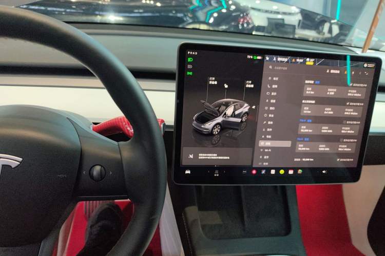 Used Tesla Model Y 2022 Revised Version Rear-Wheel Drive Audio And AC Panel