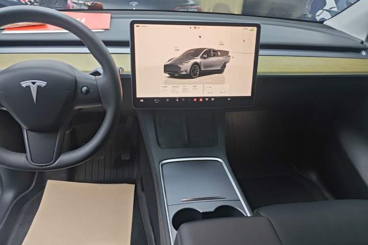 Used Tesla Model Y 2022 Revised Version Rear-Wheel Drive Audio And AC Panel