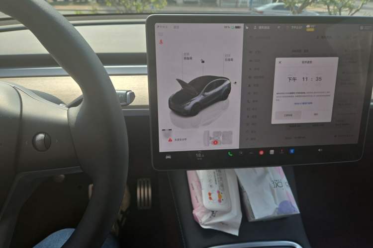 Used Tesla Model Y 2022 Performance High-Performance All-Wheel-Drive Version Audio And AC Panel