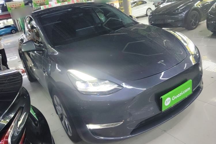 Used Tesla Model Y 2022 Revised Version Long-Range All-Wheel Drive Front Right 45 Deg