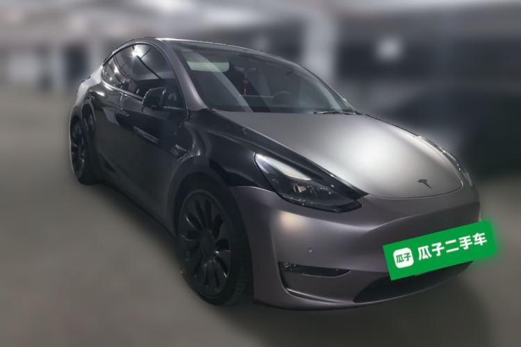 Used Tesla Model Y 2022 Performance High-Performance All-Wheel-Drive Version Front Right 45 Deg